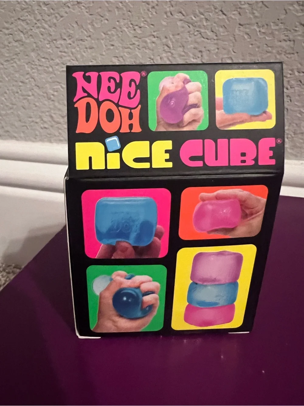 Authentic NeeDoh Nice Cube - Purple💜🧊💜🧊